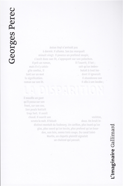 Résumé de La disparition